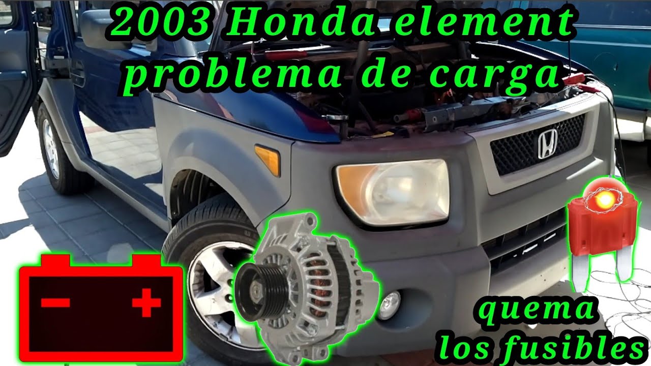 2003 Honda element 2.4 problema de carga solucionado (charging problem solved)