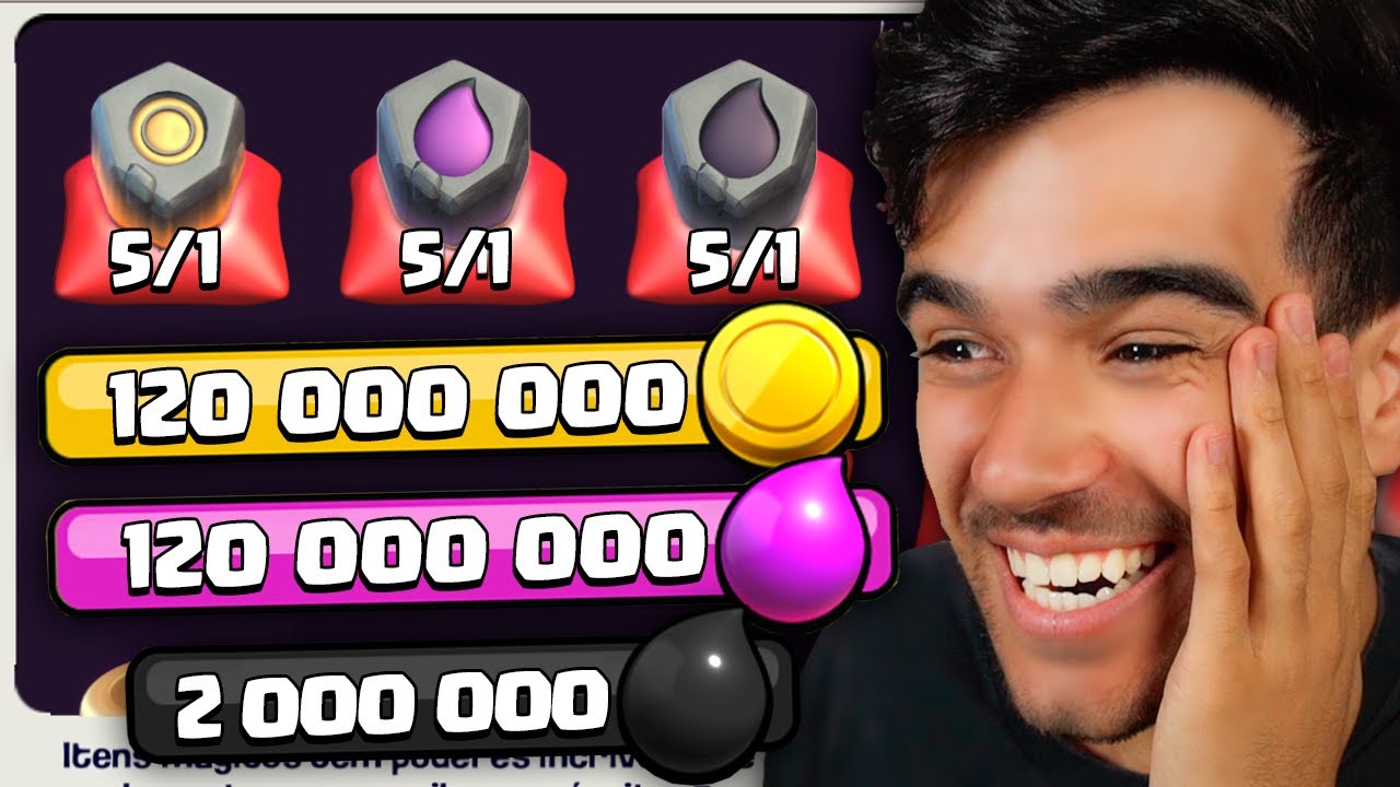 GASTEI 15 RUNAS NO CLASH OF CLANS... ABSOLUTAMENTE INSANO!