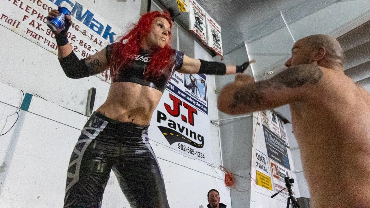 Jody Threat vs J.P. Simms - ECPW Celtic Roots Championship - FREE Intergender Wrestling