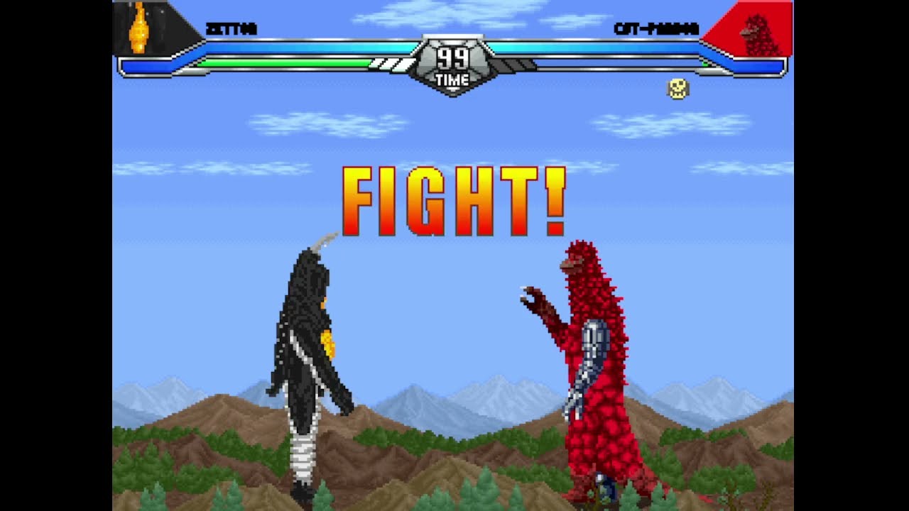 Ultraman MUGEN Tournament Round 1 - Zetton vs Pandon