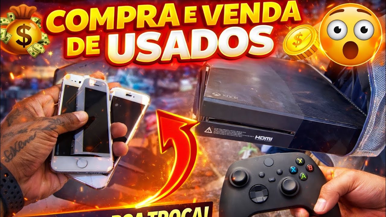 FEIRA DO ROLO EM OSASCO IPHONE DE 30 reais XBOX ONE FUNCIONADO PS2 por 30 NA CAÇADA GAMER 