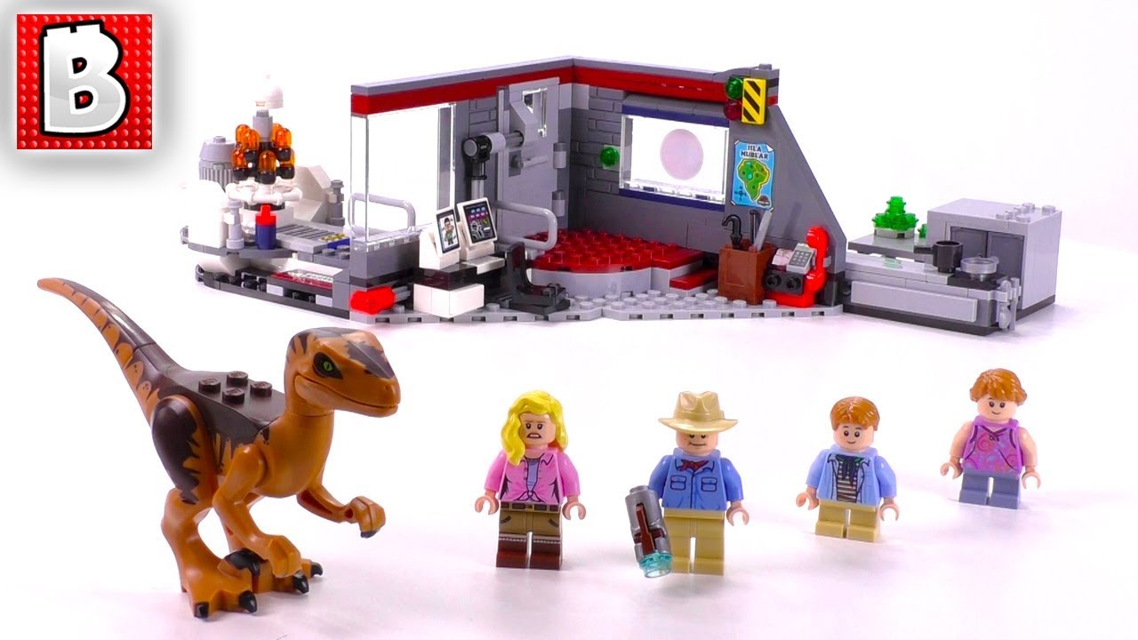 LEGO Jurassic Park Velociraptor Chase Review! | Set 75932 LEGO Jurassic Kingdom 2018