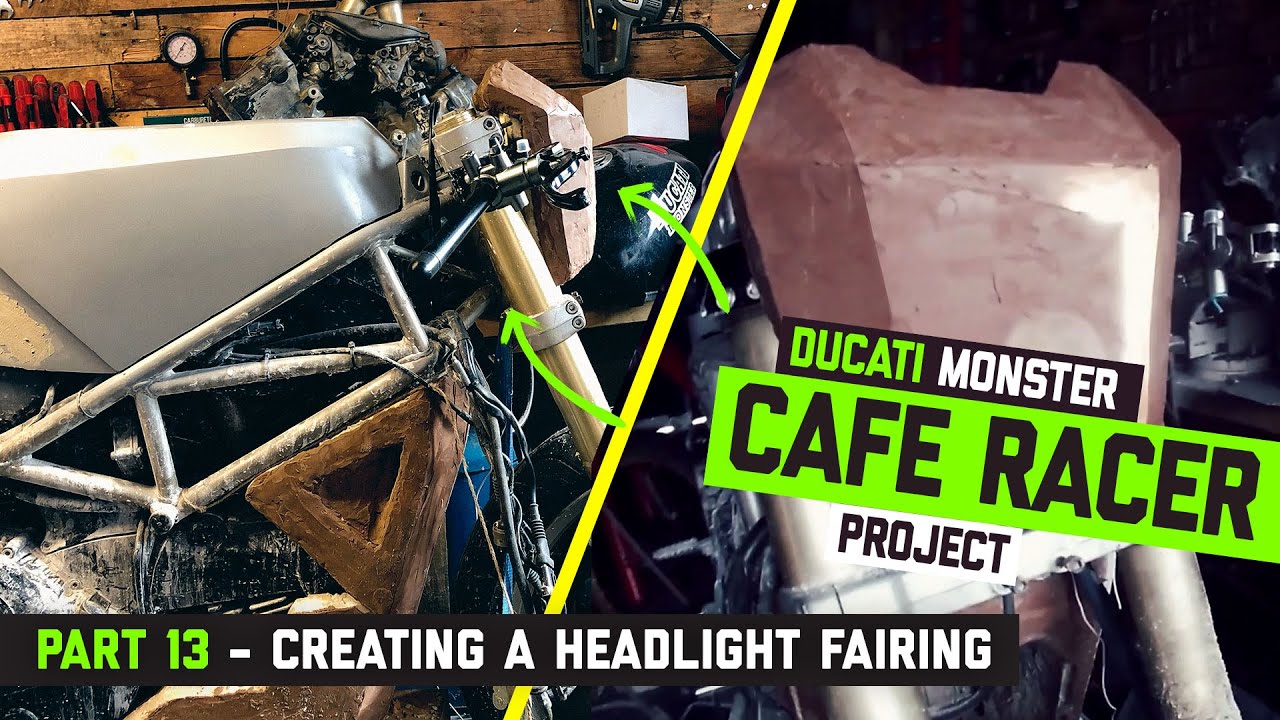 Ducati Monster Cafe Racer Part 13 - Creating the headlight fairing