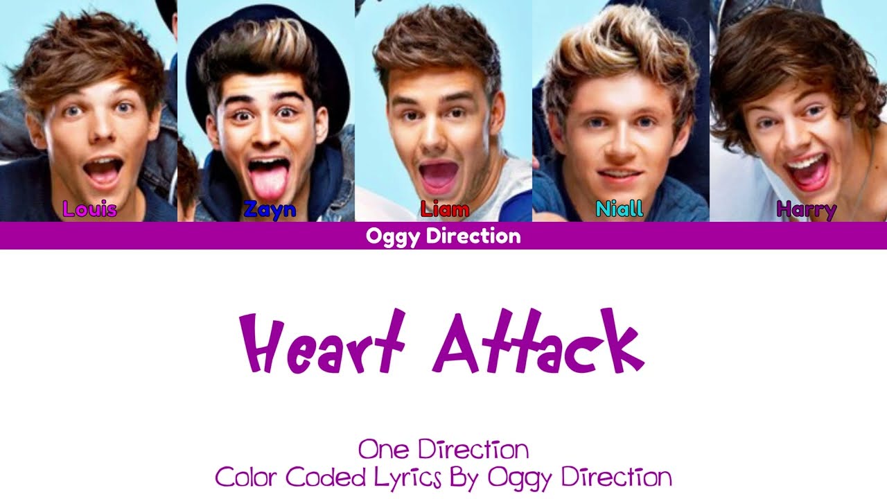 One Direction - Heart Attack (New Color Coded Lyrics 2024) (Remake)
