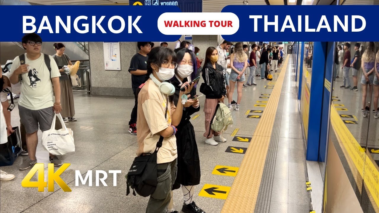 Subway MRT Bangkok 🇹🇭 Public transport in Bangkok 2023