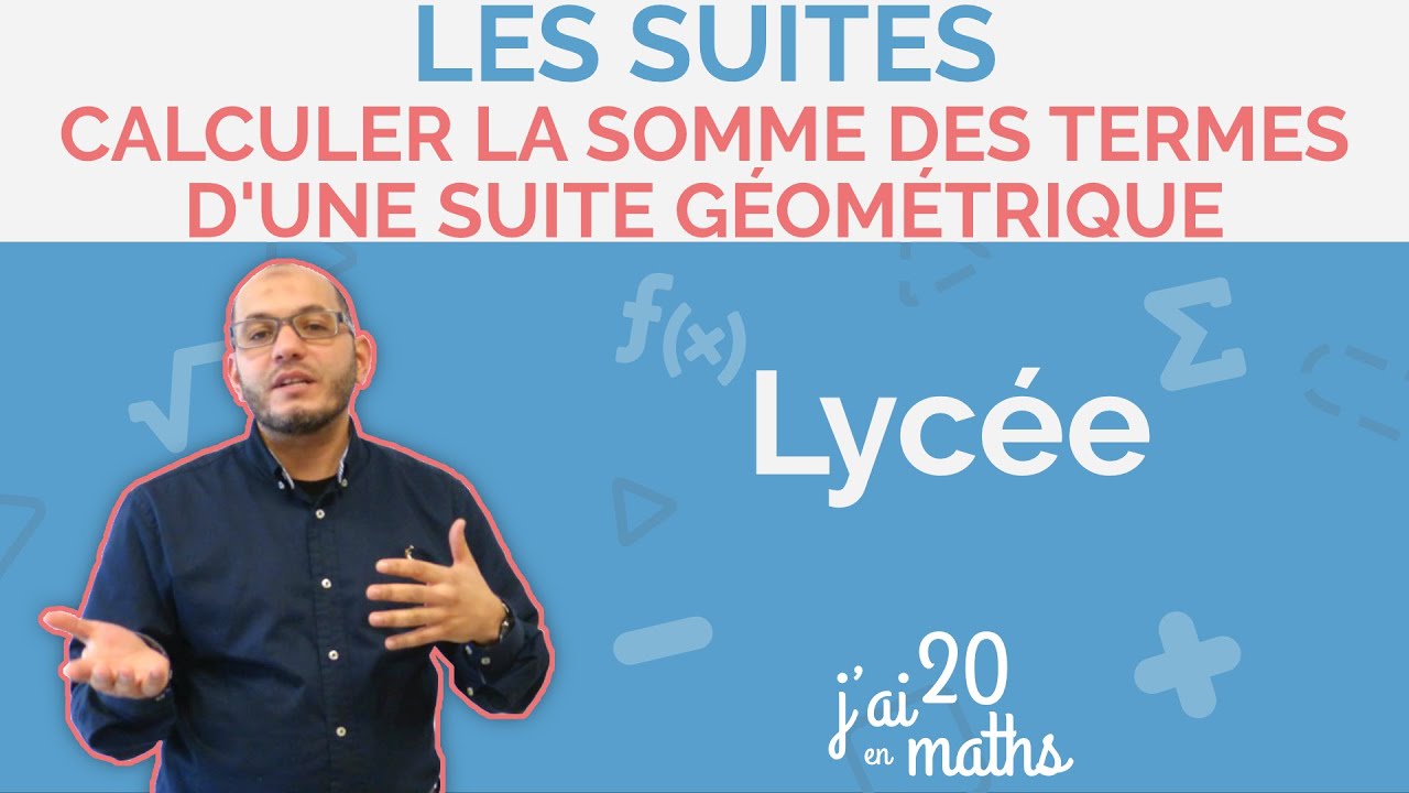 Calculer la somme des termes d'une suite géométrique - Les suites -  Lycée