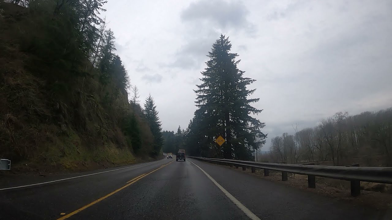Driving from St Helens to Rainier, Oregon