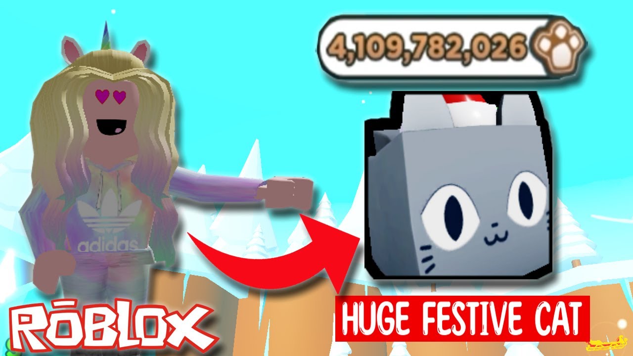 Pet Simulator X | MAY HUGE FESTIVE CAT NA KO! HALOS 5 BILLION GINGERBREAD COINS NAGASTOS KO - Roblox