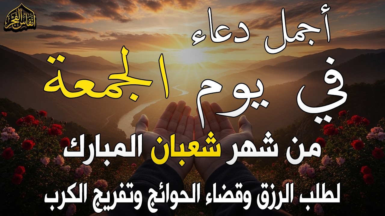 دعاء في يوم الجمعة المستجاب دعاء يوم 25 من شهر شعبان للرزق والشفاء العاجل وقضاء الحوائج🤲(4k)
