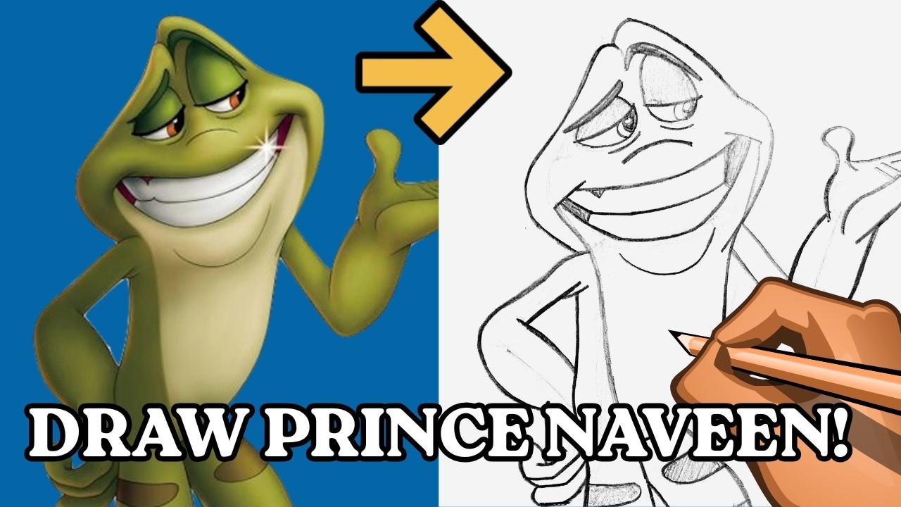 How to Draw Prince Naveen (Disney’s The Princess and the Frog)