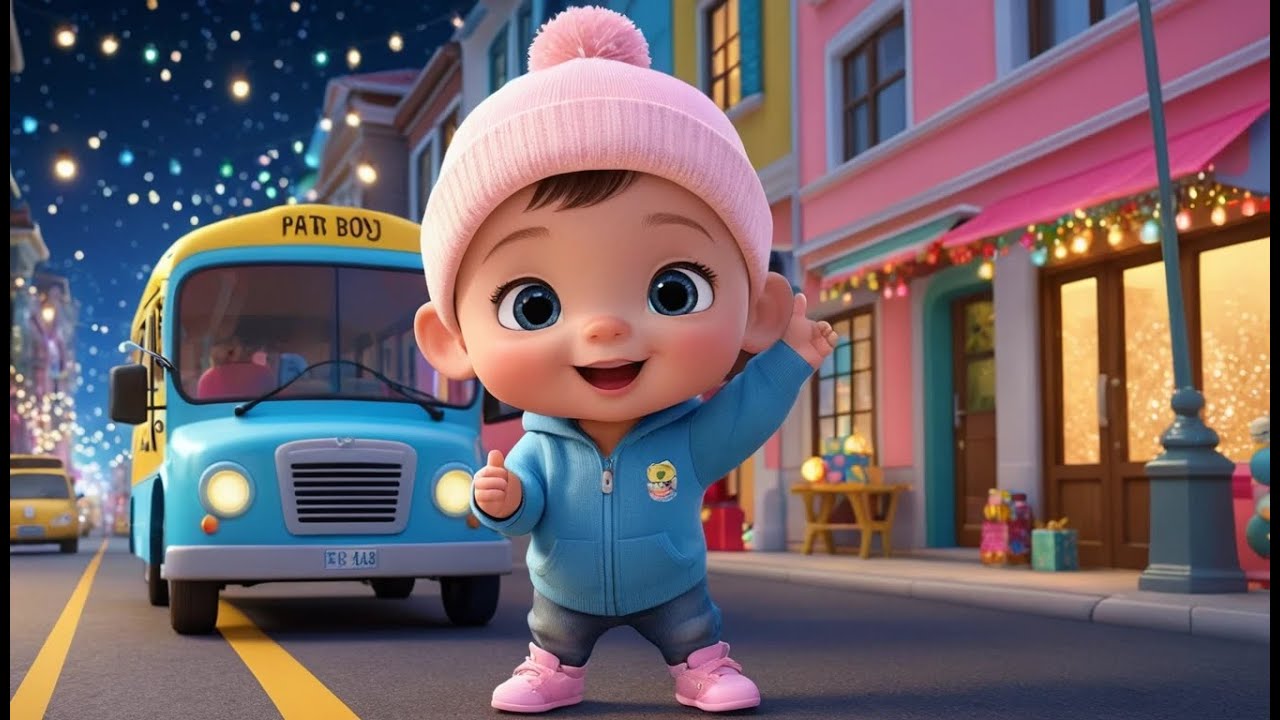 Patrol Bus New Year Night Duty | Fun Learning & Action Song for Toddlers