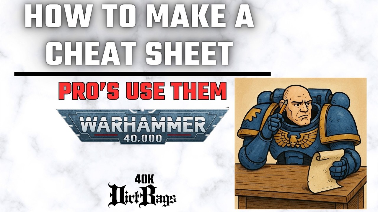 Как сделать шпаргалку по Warhammer 40k! | Chapter Approved Competitive | Отчет о битве в Warhamme...