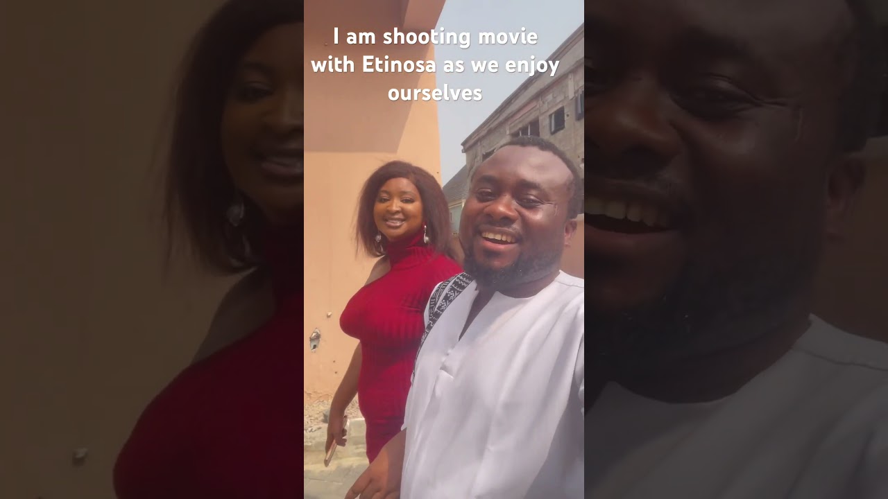 Me and Etinosa shooting movie and enjoying ourselves #funny #babarextv