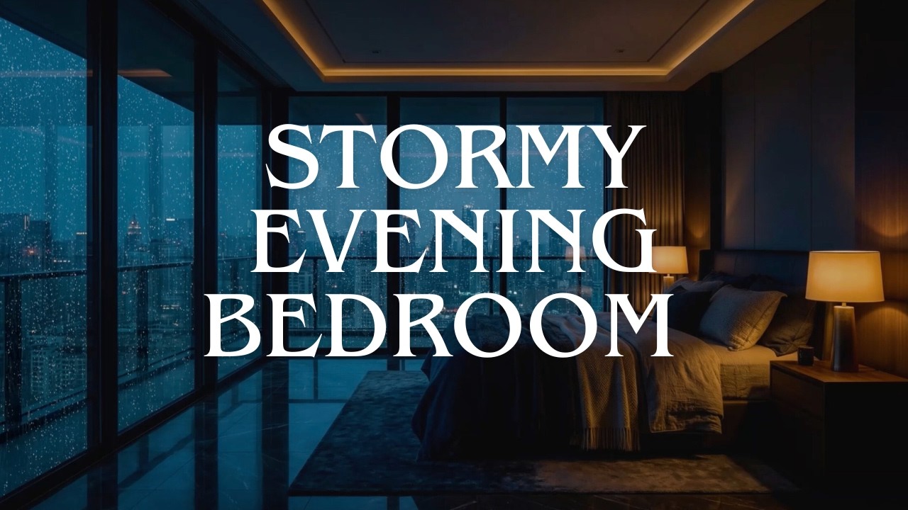 Cloudy Evening Bedroom 🌙 Relaxing Ambience For Sleep