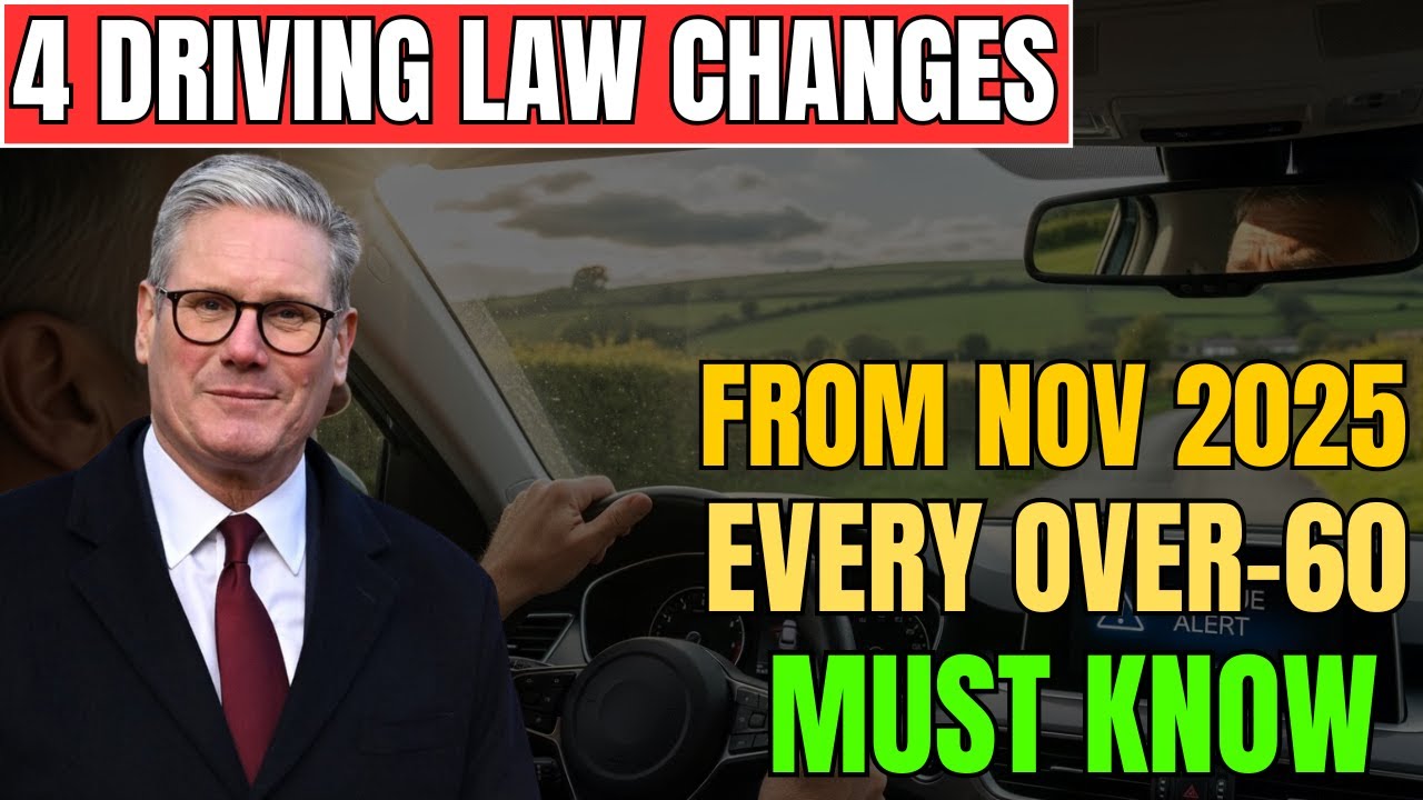 New Driving Laws From November 2025: 4 Changes Over-60s Need to Know
