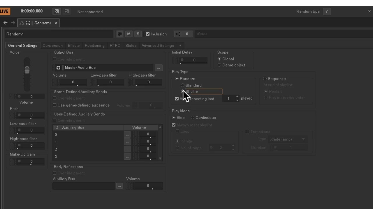Wwise Fast Start: Random and Sequence Containers