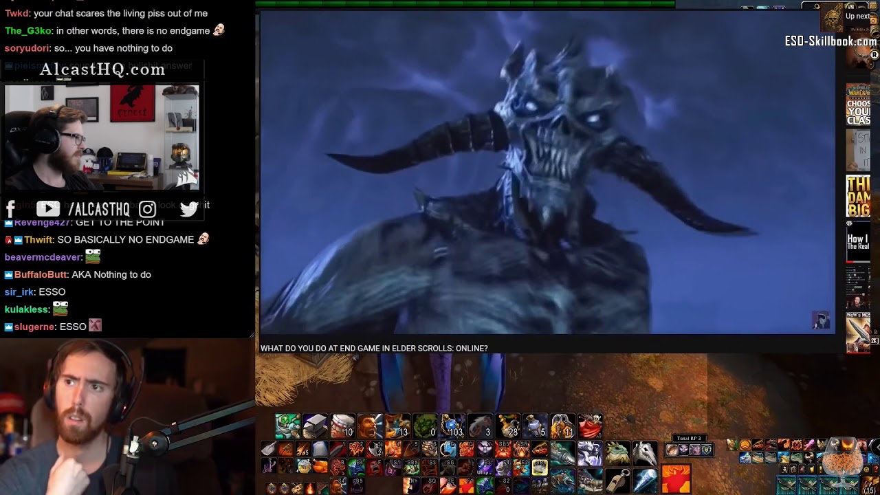 Alcast reacts to Asmongold reacting to Nixxioms video about ESO Endgame