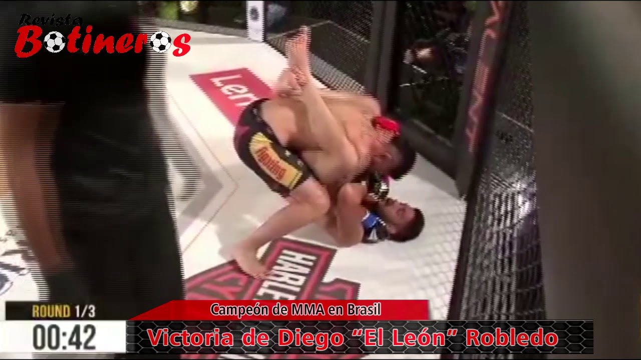 El &ldquo;Le&oacute;n&rdquo; Robledo se consagr&oacute; campe&oacute;n en MMA, Brasil