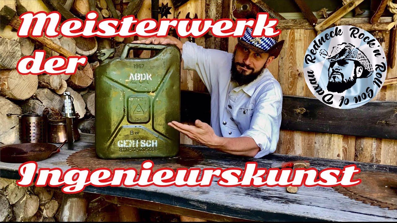 Beste Kanister zum Kraftstoff / Benzin lagern Wehrmachtskanister &bdquo;Jerrycan&ldquo; Deutsche Ingenieurskunst