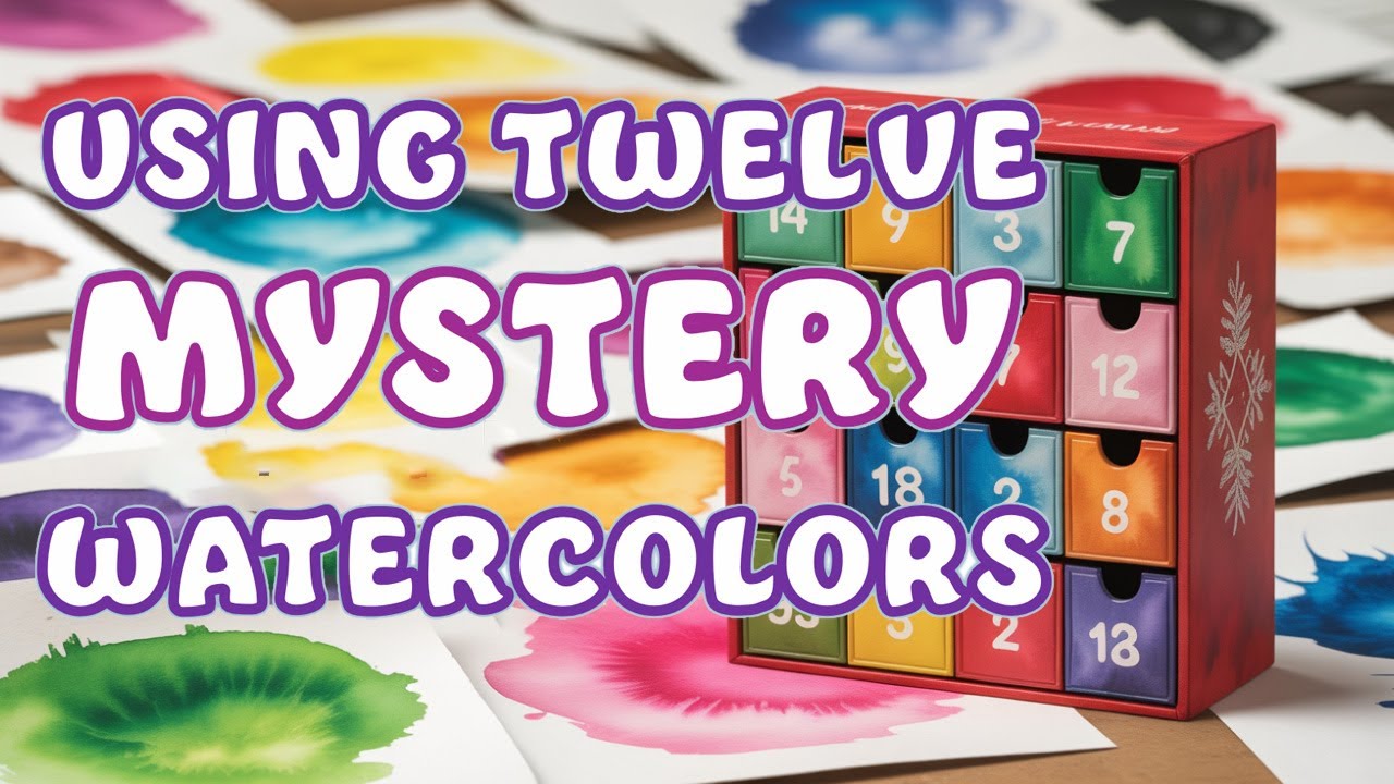 Opening a Forgotten Watercolor Gift Box and Painting With It!  Painting with 12 Mystery Watercolors