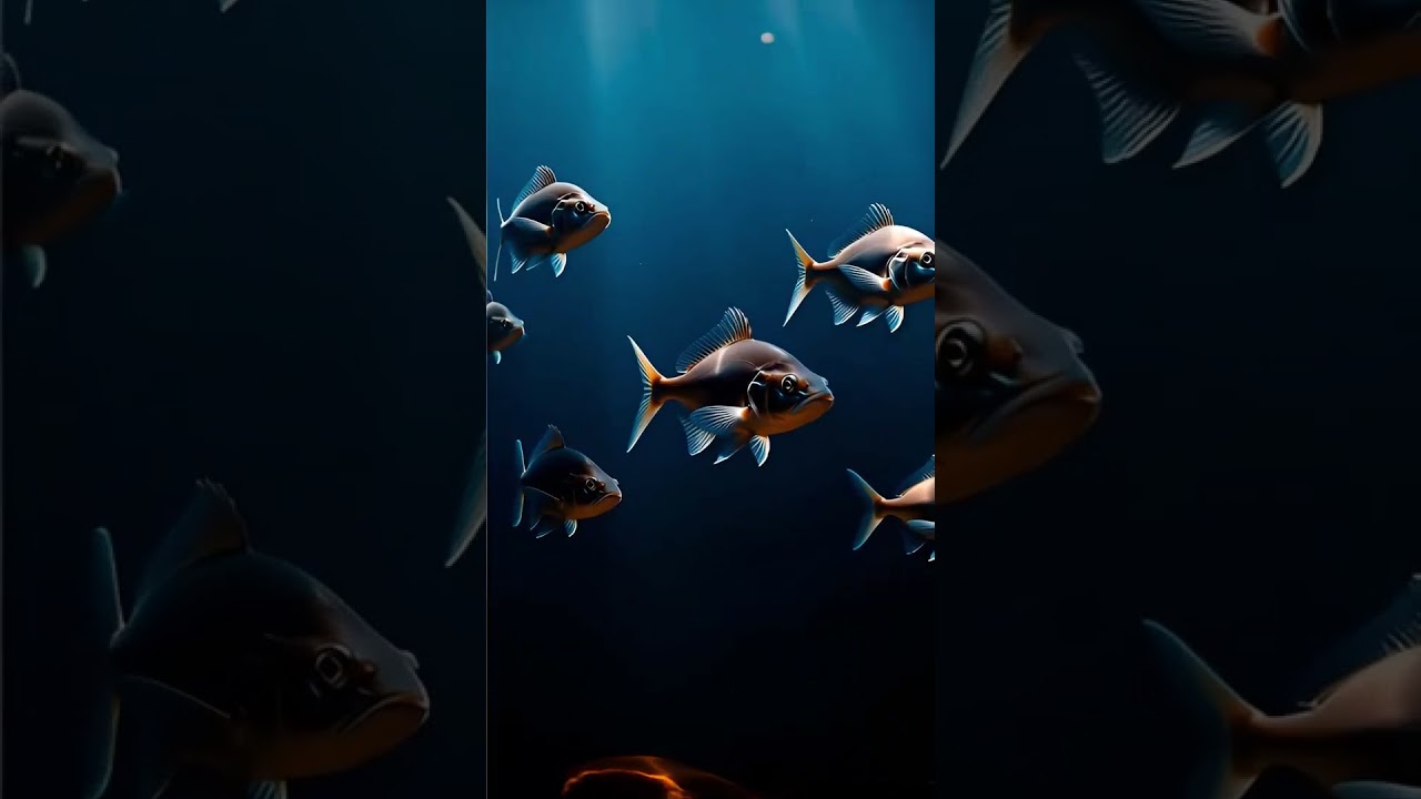 Night Ocean 🌙 Deep Sea Fish Calm in 30 Seconds