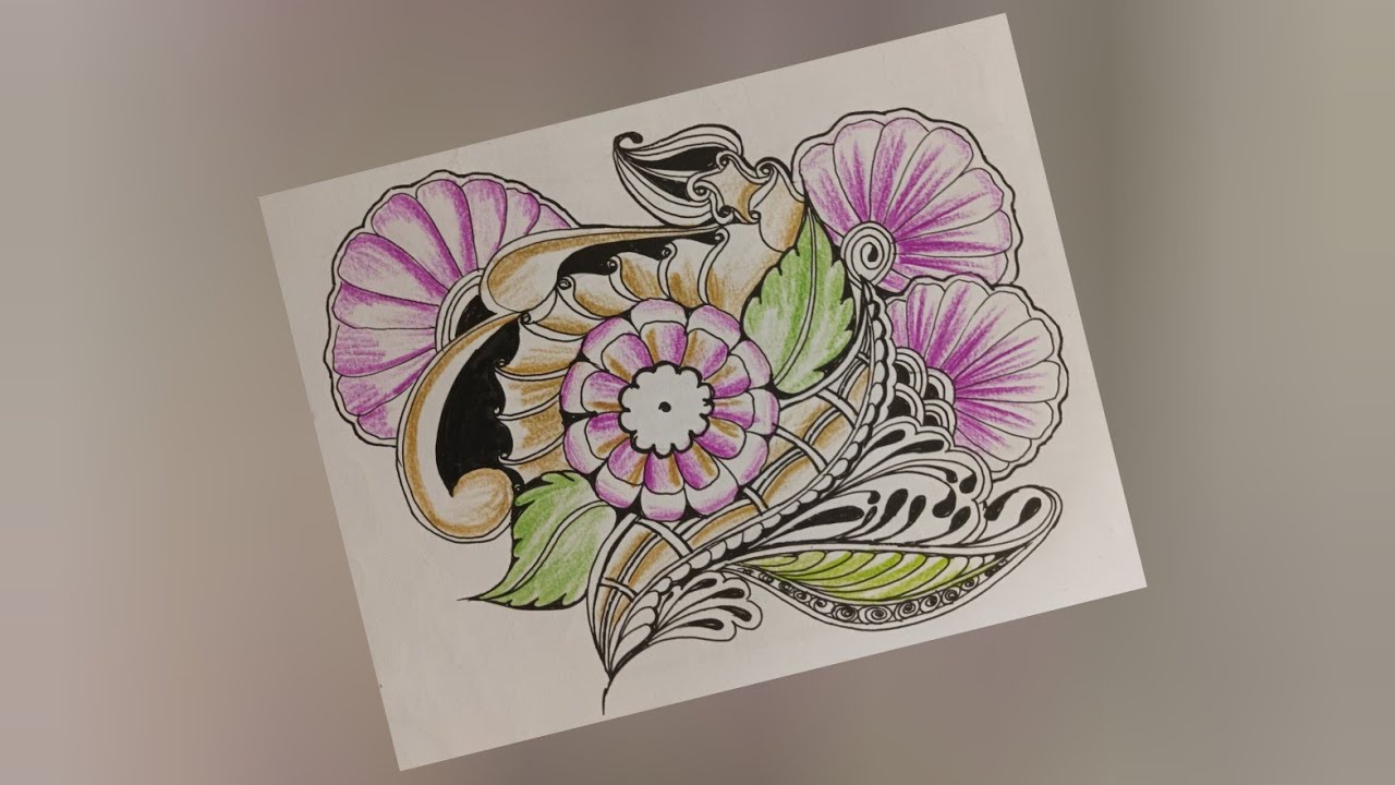 Day -2 colorful zentangle art #zenart #zentangle #art 