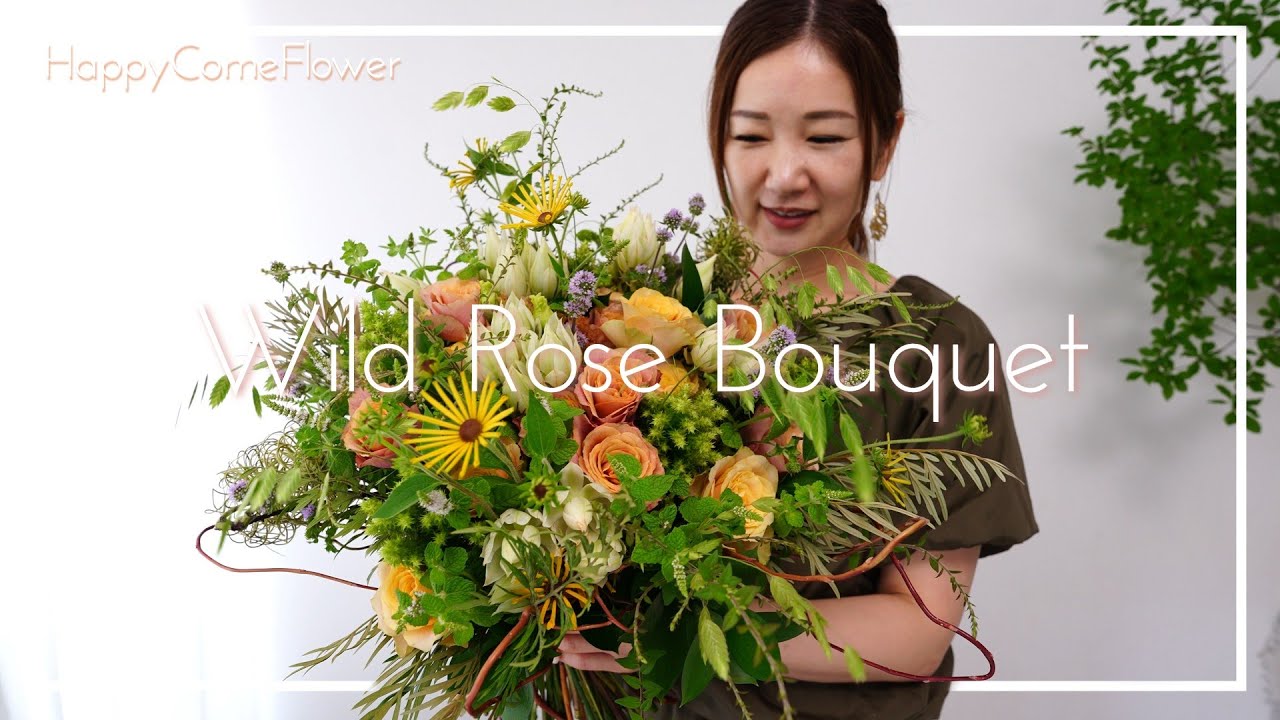 【花束ね人】#73 Wild Rose Bouquet   ワイルド ローズ ブーケ