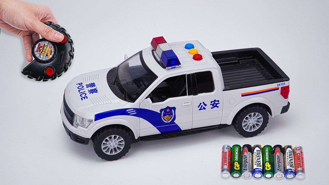 Unboxing Transparent Mechanical Gear, Dickie Toys Police SUV,  Stunt Robot Dog Mini