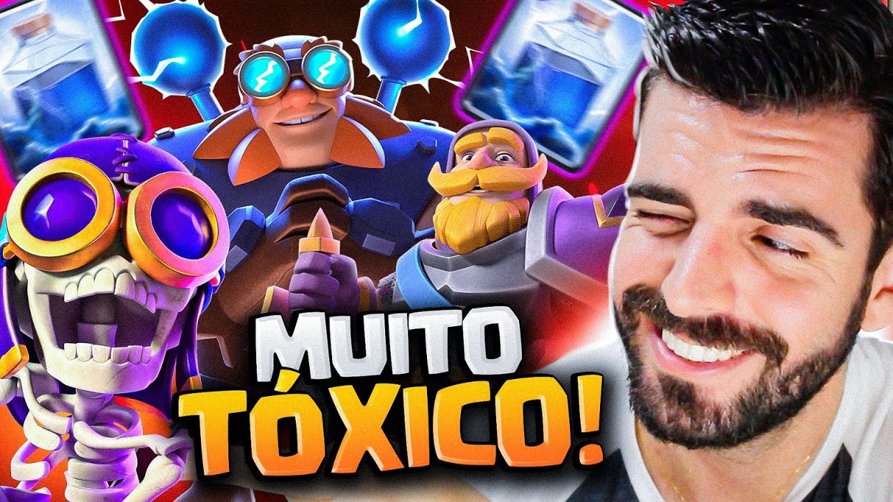 USEI O DECK MAIS TOXICO DE GIGANTE ELETRICO DO CLASH ROYALE!