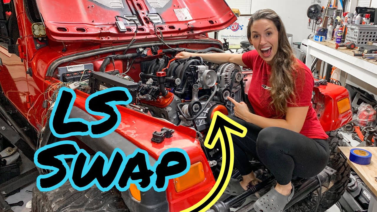 Устанавливаю LS V8 на мой Jeep Wrangler!