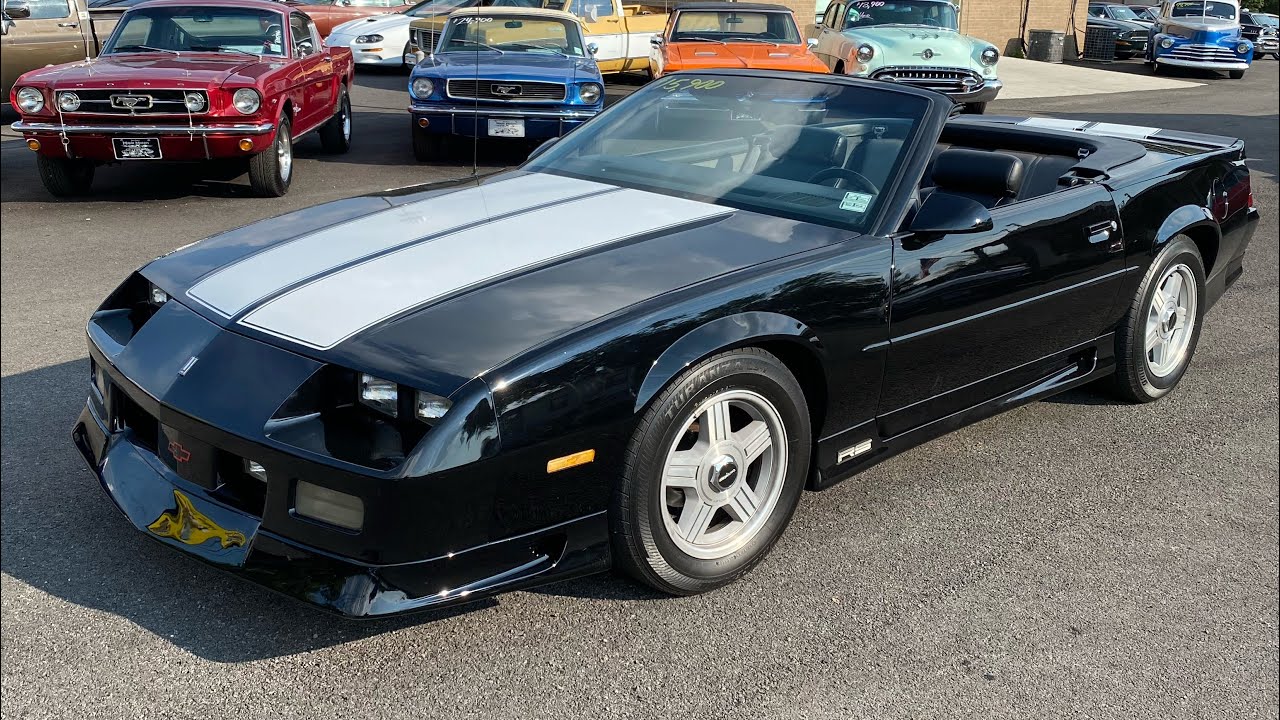Test Drive 1991 Chevrolet Camaro RS Convertible SOLD $15,900 Maple Motors #1264