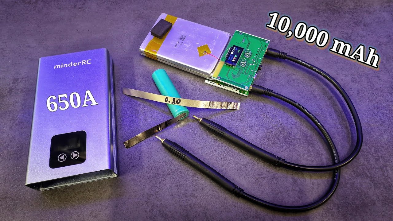 10000mAh Portable Spot Welder minderRC DH30 Max V2 up to 650A Welding Current
