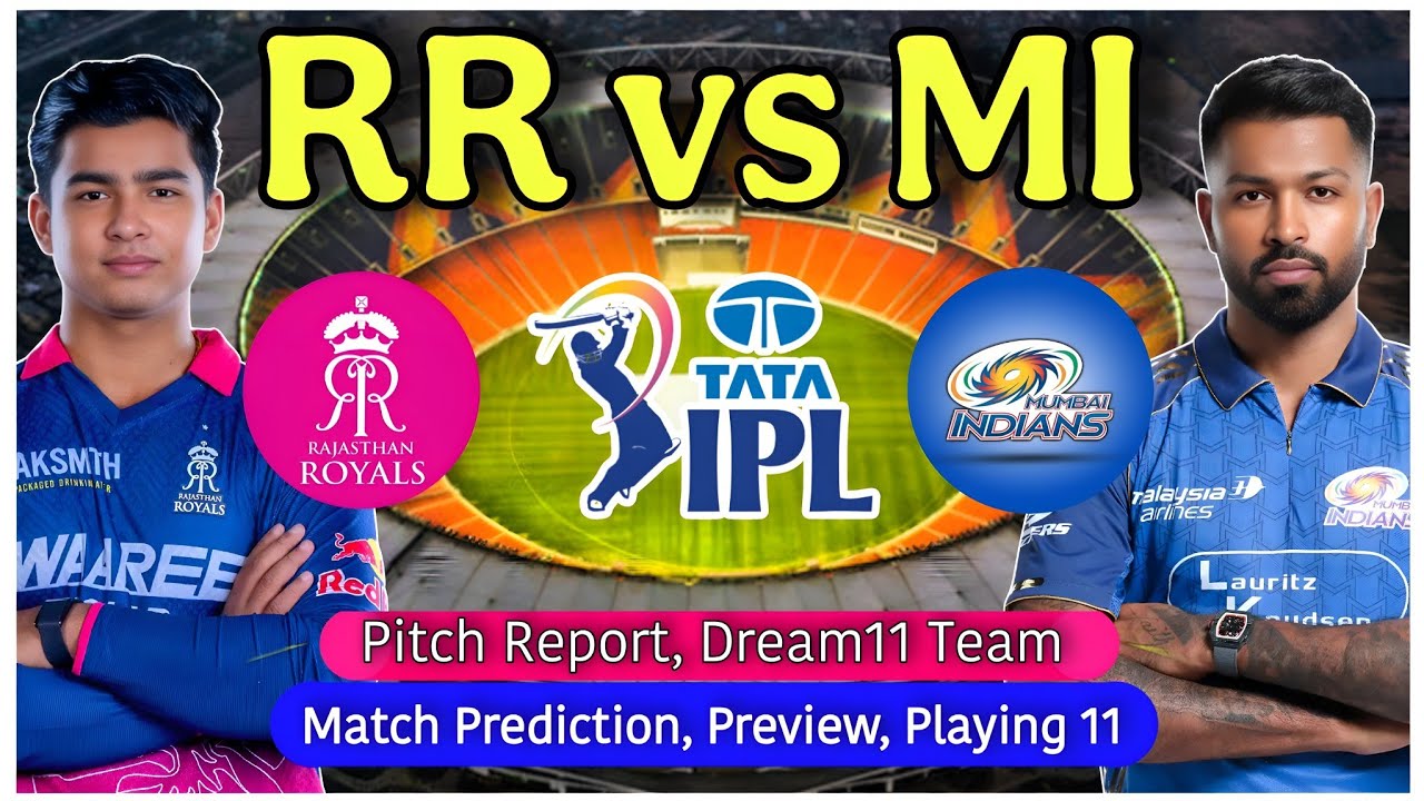 RR vs MI IPL 2026 13th Match Prediction - Rajasthan Royals vs Mumbai Indians | IPL Live
