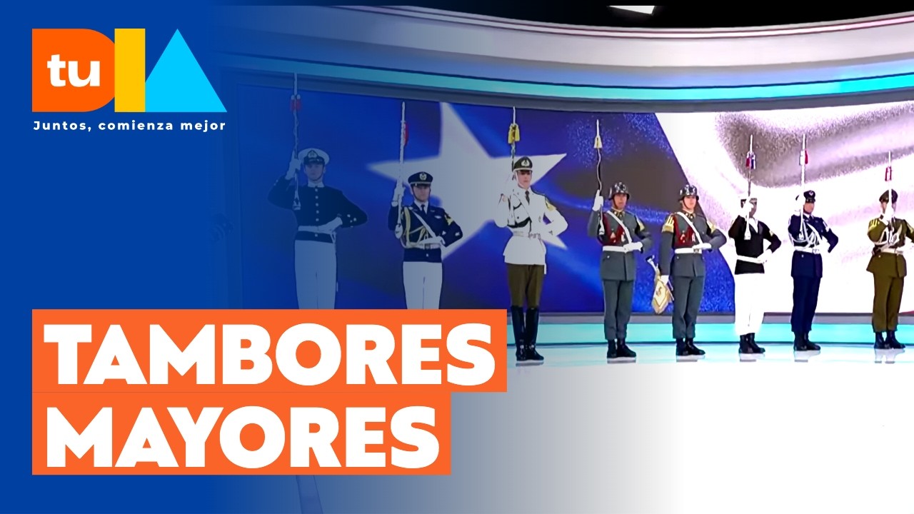 Tambores Mayores mostraron sus destrezas a d&iacute;as de la Parada Militar 2026 en 'Tu D&iacute;a' | Canal 13