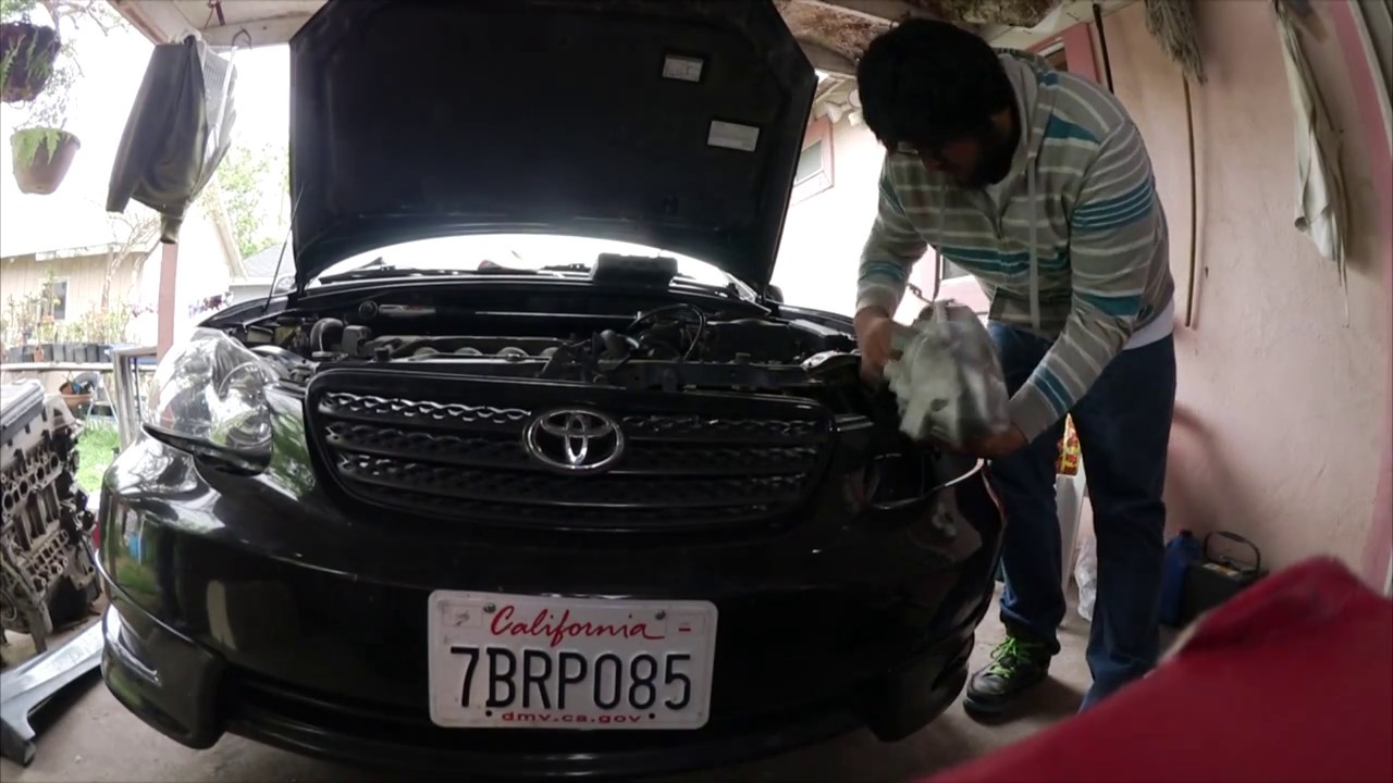 Installing Injen RD2082P CAI cold air intake on my Corolla XRS (05-06)
