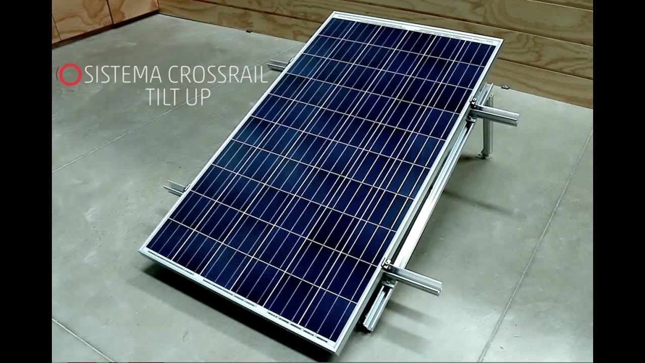 Instalación de sistema CrossRail Tilt Up de Everest Solar Systems