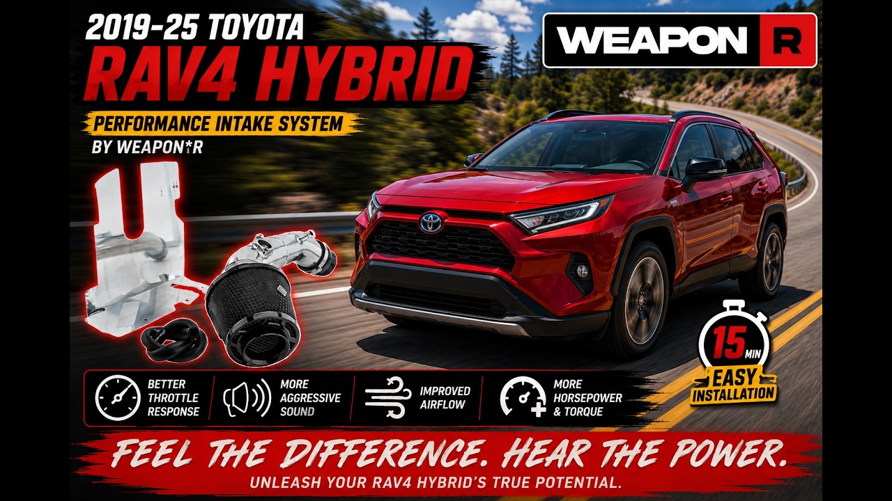 Installing the Weapon*R Secret Weapon Intake System on a 2019- 2025 Rav4 Hybrid.