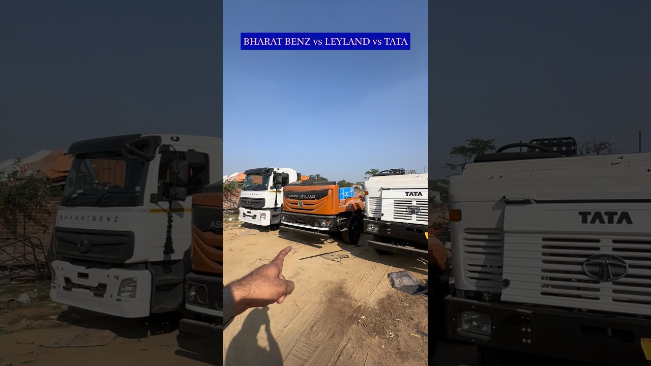 BAHART BENZ vs LEYLAND vs TATA ​⁠ comparison
