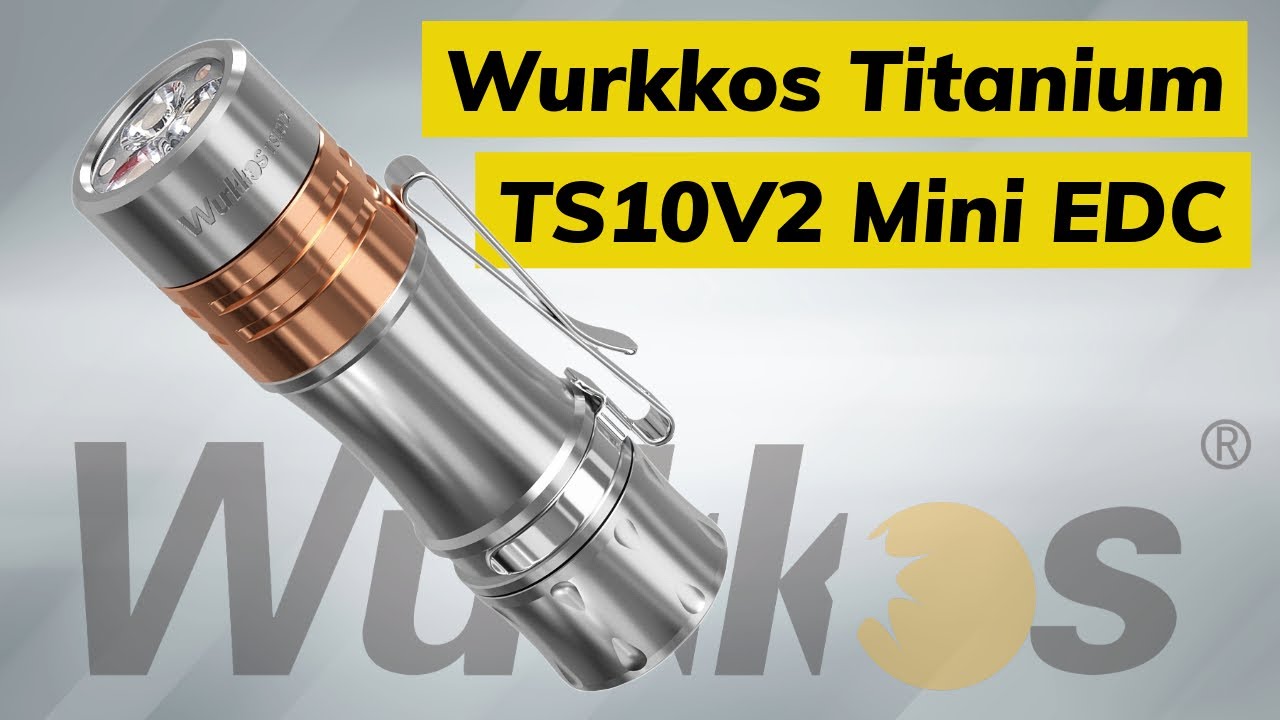 Wurkkos Titanium TS10 V2.0 EDC Lámpa Teszt | 1400 Lumen Minilámpa | Anduril 2.0