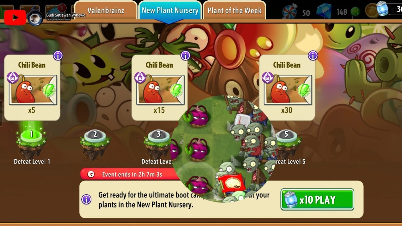Eps.Event Chili Bean and Wild West Zone - Plants Vs Zombie 2