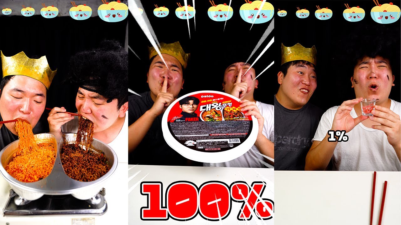 🔥лапша рамэн Mukbang 🍜 1% против 100% 💸 вызов богатым против бедным 😳