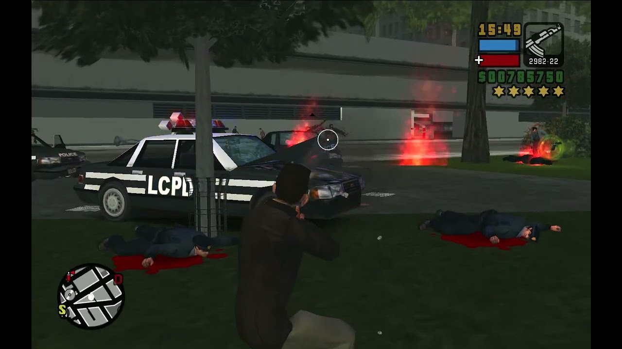 GTA Liberty City Stories Stealing The Cheetah Classic + 5 Stars Escape