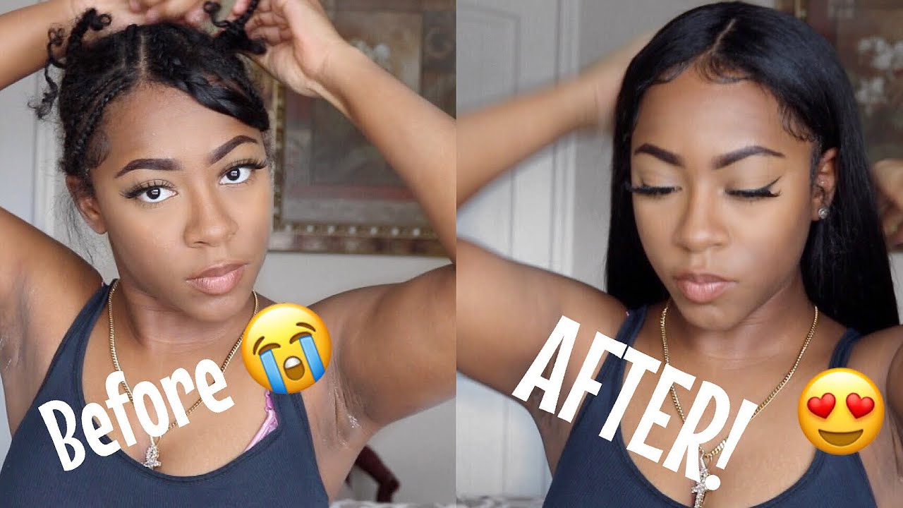 HOW TO PUT ON A U-PART WIG (No sewing or gluing)