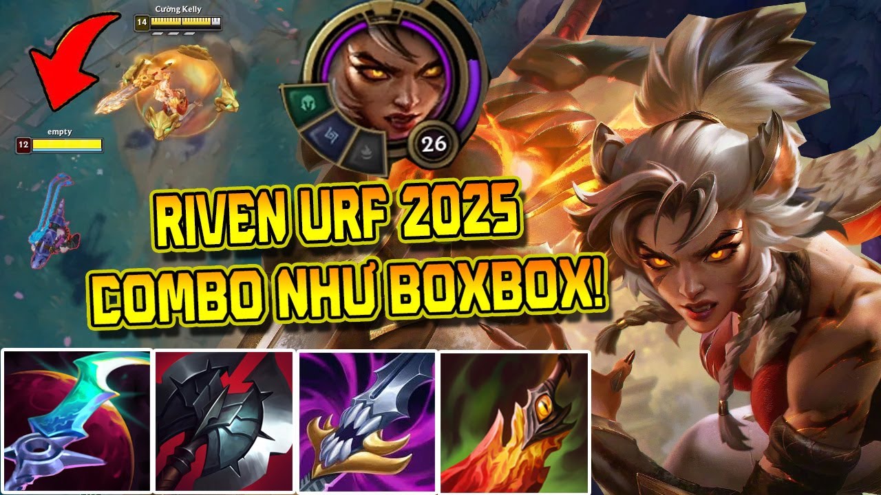 BAY NHẢY COMBO ẢO DIỆU - RIVEN HÓA BOXBOX TRONG URF 2025!