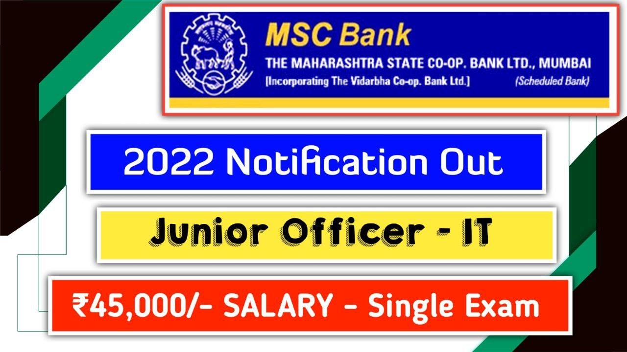 MSC Bank 2022 Notification Out