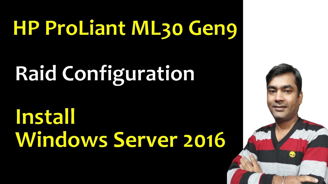 hp server -  RAID setup - HP Intelligent Provisioning - Install Windows Server on HP Proliant