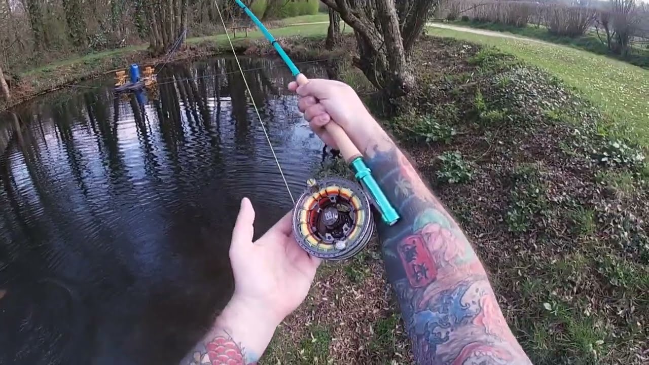Stalking Trout With The 4wt Sunray California Glass Rod (Rockbourne Trout Fishery)