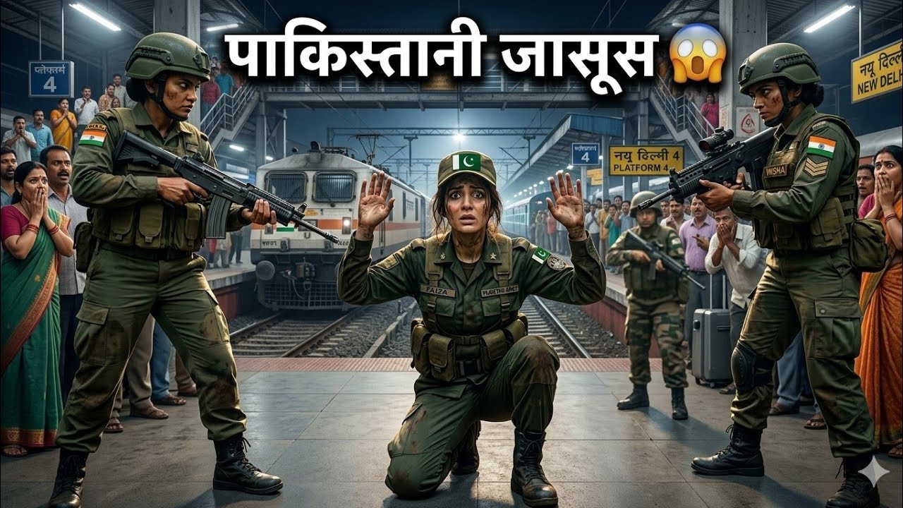 पाकिस्तानी जासूस 😐 लड़की पकड़ी गई! | Indian Army 🇮🇳 Secret Operation | Suspence story.. #pakjasoos😨
