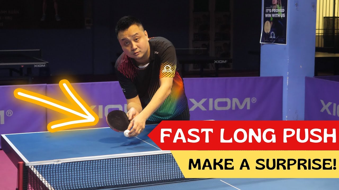 Learning FAST LONG PUSH in Table Tennis | Table Tennis Tutorial | TTR