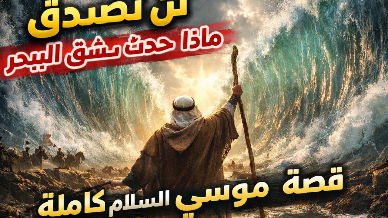 لن تصدق ماذا حدث عند شق البحر! قصة موسى عليه السلام كاملة😨🤷‍♂️